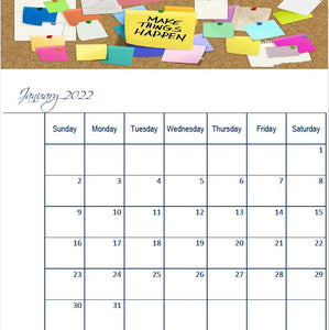 Printable- 12 Month Calendar 2022 [PDF]