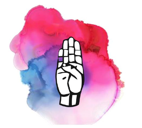 Printable- Sign Language Alphabet  B [PDF]