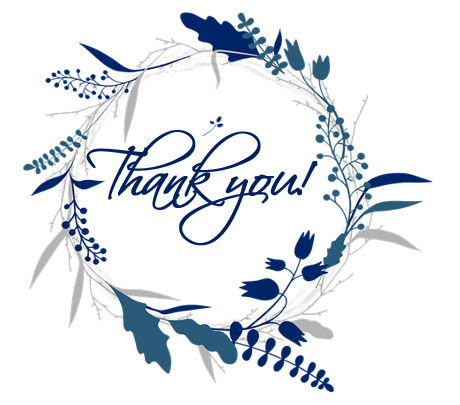 Printable- Postcards Thank You Blue [Post Card/PDF]