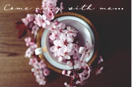 Printable- Come Away With Me Pink Flower [PDF]