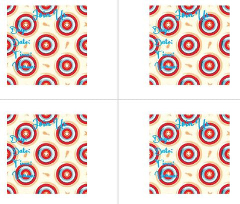 Printable-Kids Invitations Captain America [PDF]