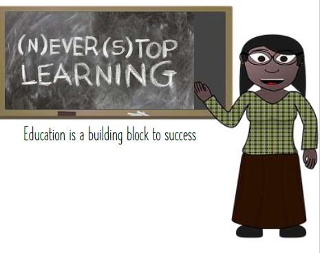 Printable- Education Is The Building Block To Success 12 [Post Card/PDF]