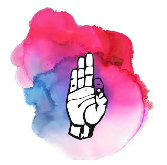Printable- Sign Language Alphabet F [PDF]