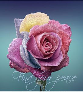 Printable-Find Your Peace Flower [Post Card/ PDF]