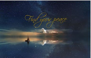Printable-Find Your Peace Lake  [Post Card/ PDF]