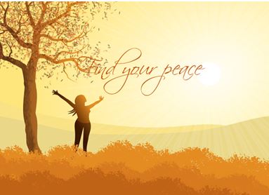 Printable-Find Your Peace Orange  [Post Card/ PDF]