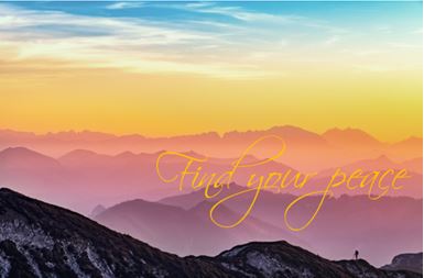 Printable-Find Your Peace Pink Sky [Post Card/ PDF]
