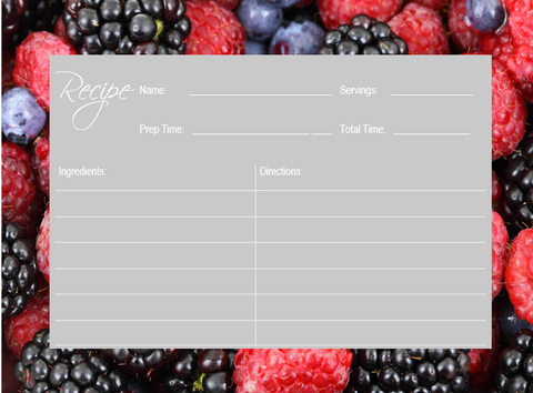 Printable-Menu Cards Recipe 1 [PDF]
