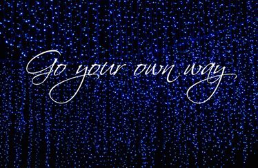 Printable-Go At Your Own Pace Blue Stars [Post Card/ PDF]