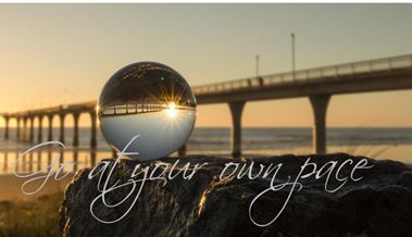 Printable-Go At Your Own Pace Bridge [Post Card/ PDF]
