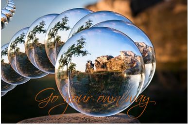 Printable-Go At Your Own Pace Multi Globe [Post Card/ PDF]