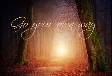Printable-Go At Your Own Pace Pink Woods [Post Card/ PDF]