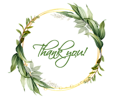 Printable- Postcards Thank You Green [Post Card/PDF]