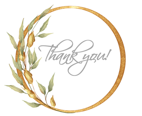 Printable- Postcards Thank You Grey Tan [Post Card/PDF]