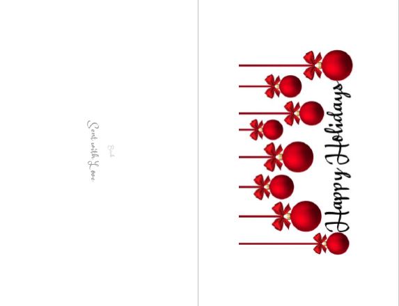 Printable-Happy Holidays  3 [Greeting Card/ PDF]