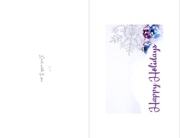 Printable-Happy Holidays  5 [Greeting Card/ PDF]