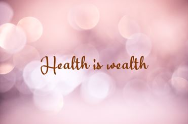 Printable-Health Is Wealth Pink [Post Card/ PDF]