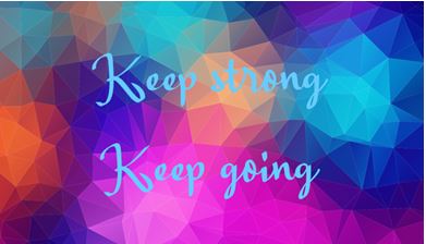 Printable-Keep Strong Keep Going  [Post Card/ PDF]