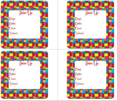 Printable-Kids Invitations Lego [PDF]