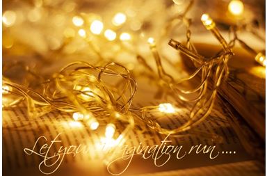 Printable-Let Your Imagination Run Lights [Post Card/ PDF]