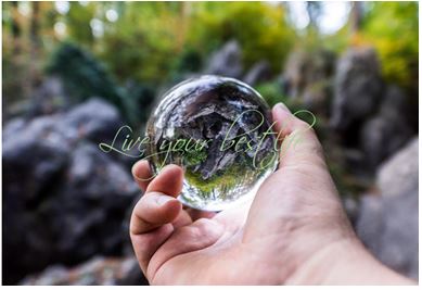 Printable-Live Your Best Life  Green [Post Card/ PDF]