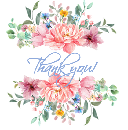 Printable- Postcards Thank You Multi Flower [Post Card/PDF]