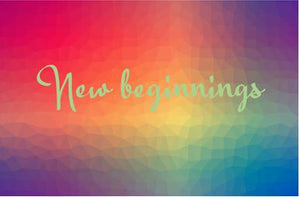 Printable-New Beginnings Colorful [Post Card/ PDF]