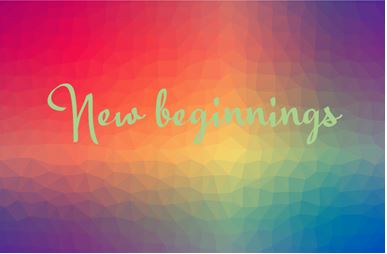 Printable-New Beginnings Colorful [Post Card/ PDF]