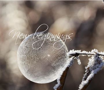 Printable-New Beginnings Frost Globe [Post Card/ PDF]