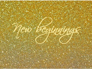 Printable-New Beginnings Gold [Post Card/ PDF]