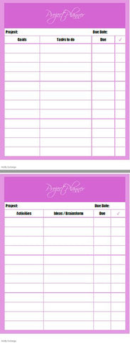 Printable- Project Planner 1 [PDF]