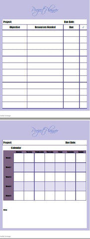 Printable- Project Planner 3 [PDF]