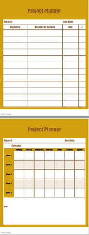 Printable- Project Planner 4 [PDF]