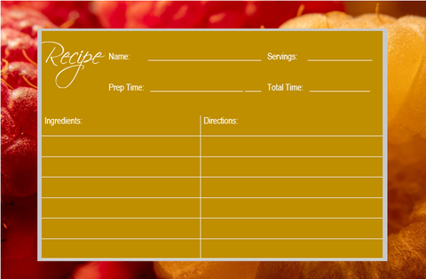 Printable-Menu Cards Recipe 13 [PDF]