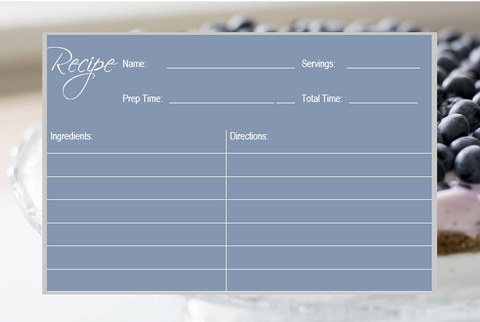 Printable-Menu Cards Recipe 3 [PDF]