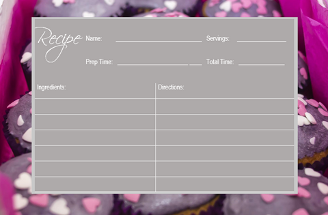 Printable-Menu Cards Recipe 9 [PDF]