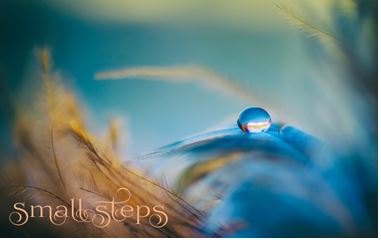 Printable-Small Steps Blue [Post Card/ PDF]