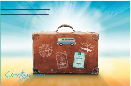 Printable- Suitcase Blue [PDF]