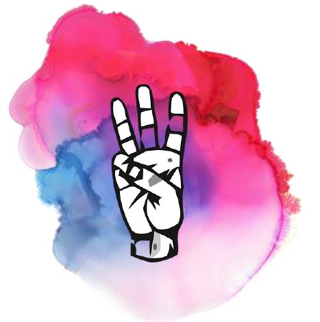 Printable- Sign Language Alphabet W [PDF]