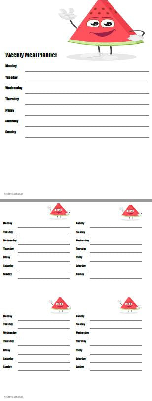 Printable [PDF]-Meal Planner 13
