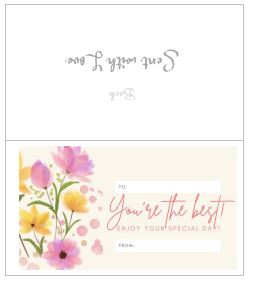 Printable-You're The Best [Greeting Card/ PDF]