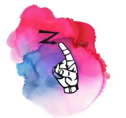 Printable- Sign Language Alphabet Z [PDF]