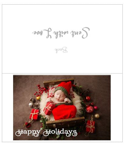 Printable-Baby Happy Holidays [Small Tent Cards/PDF]